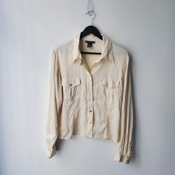 Vintage Tops - Vintage Halston 100%  silk blouse